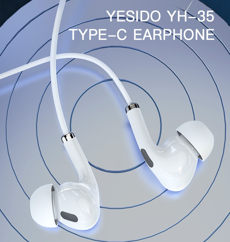 YH35 Type-C plug Wired Earphone