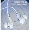 YH35 Drop Shopping Stereo Noise Cancelling Handfree Headphone Type-C Universal Earphone