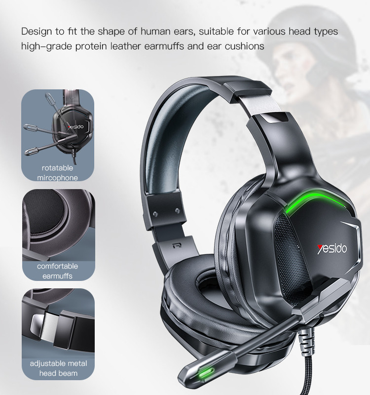 EK01 Professional Gaming Headset Details
