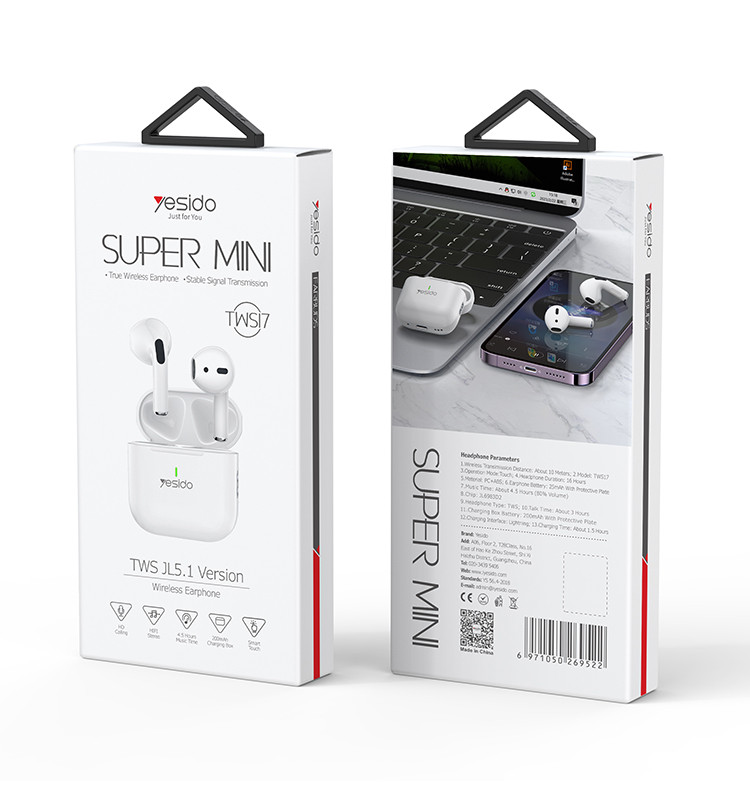 TWS17 True Wireless Earphone Packaging
