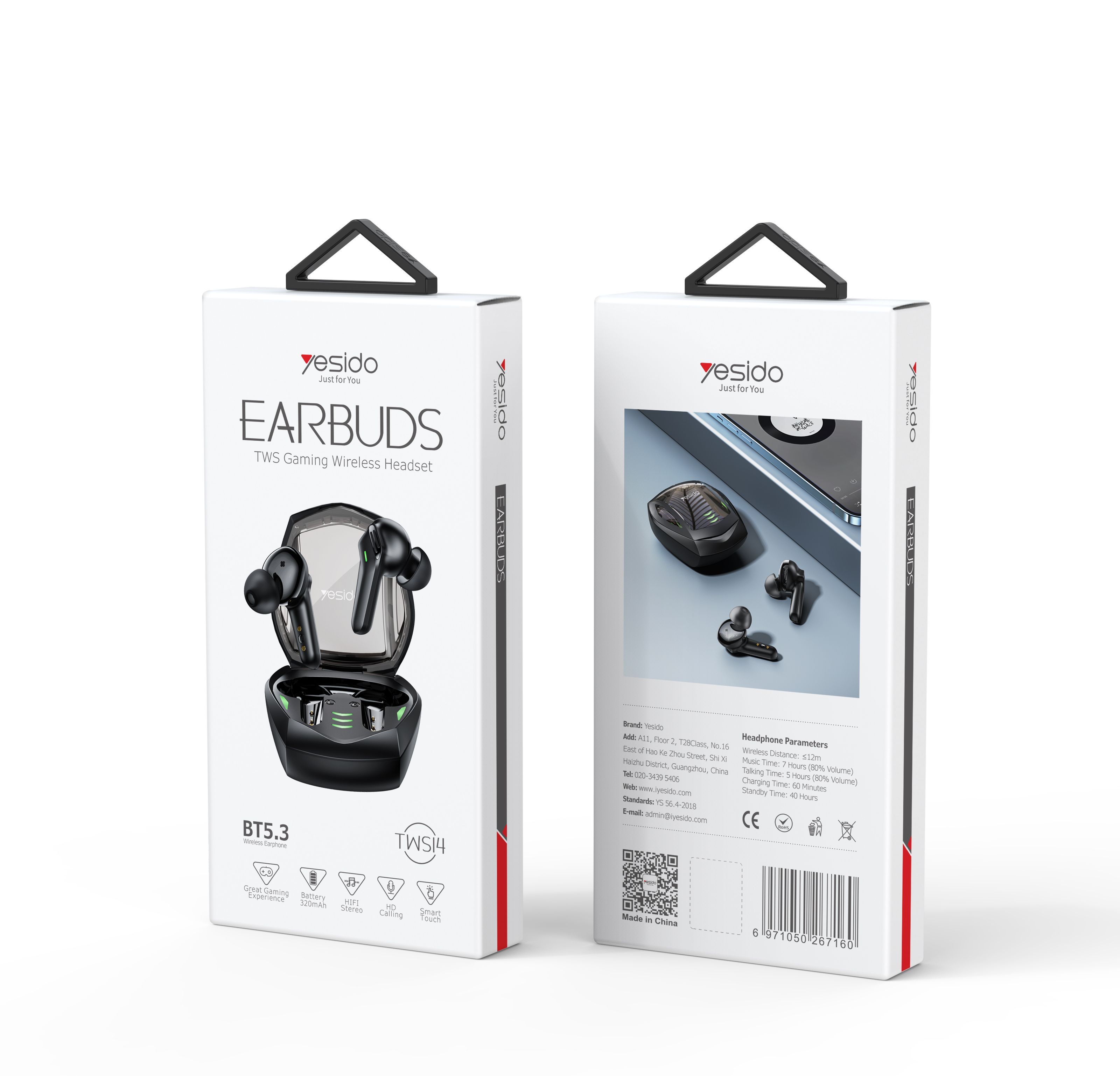 TWS14 True Wireless Earphone Packaging