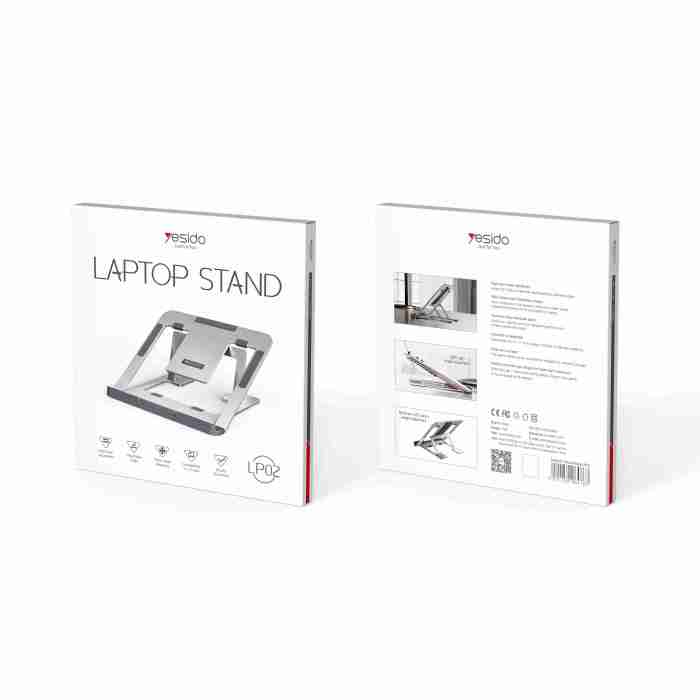 LP02 Adjustable Portable Flexible Folding Aluminium Metal Table Laptop Notebook Stand Holder