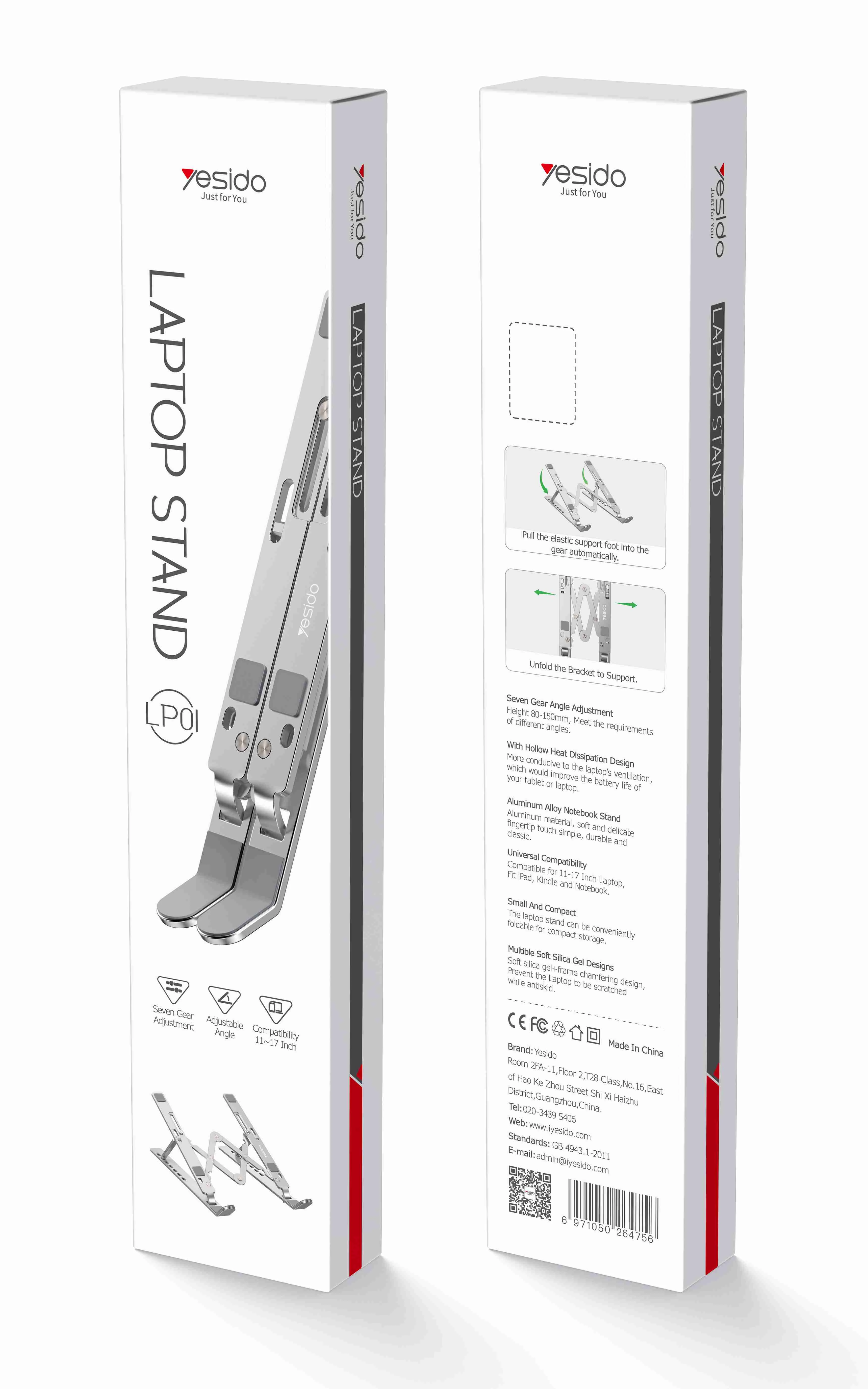 LP01 Aluminum Alloy Laptop Holder Packaging