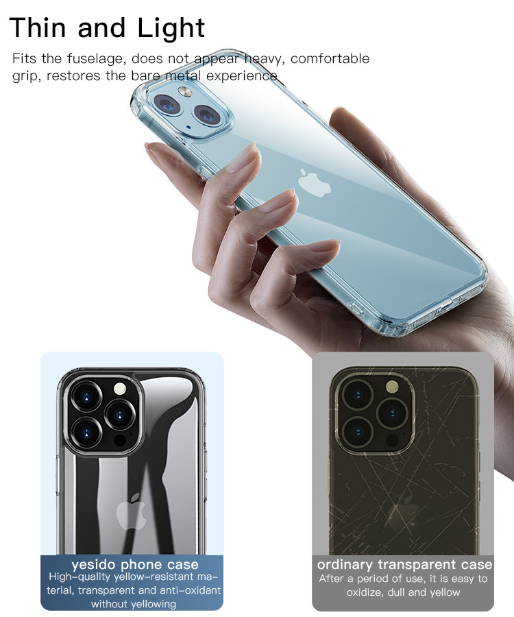 LP02 Transparent TPU Clear Phone Case Details