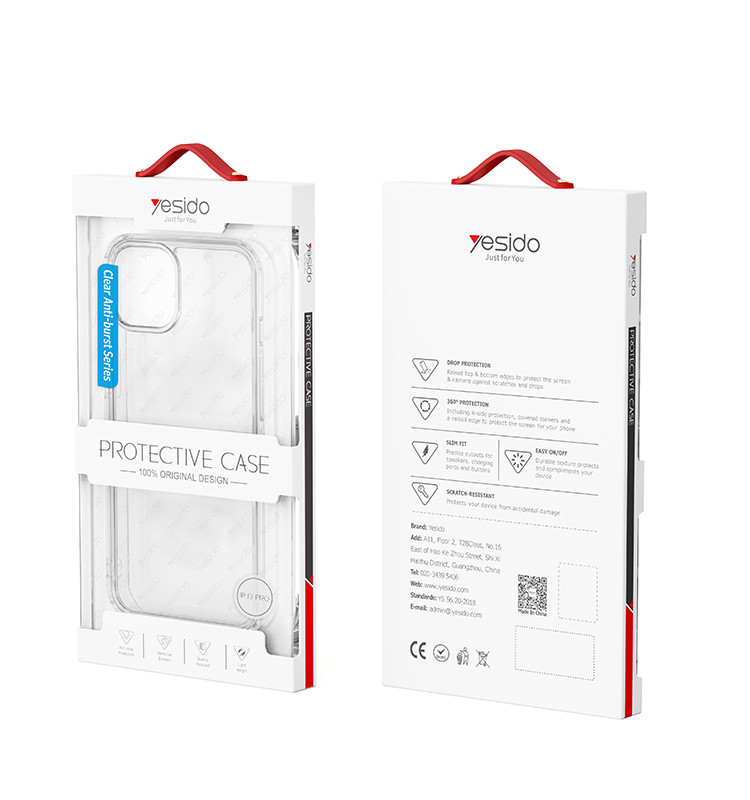 LP02 Transparent TPU Clear Phone Case Packaging