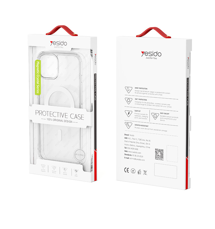 LP03 Magnetic Transparent Phone Case Packaging
