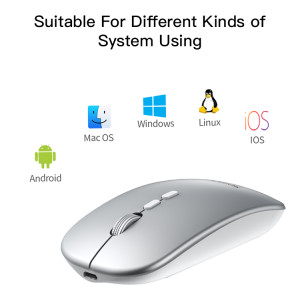KB15 Slim 2.4G Rechargeable Wireless Mouse | Suitable For Different Kinds of System Using
