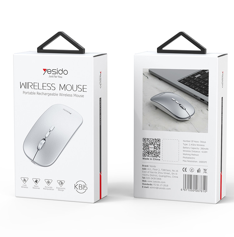 Yesido KB15 Wireless Mouse Packaging