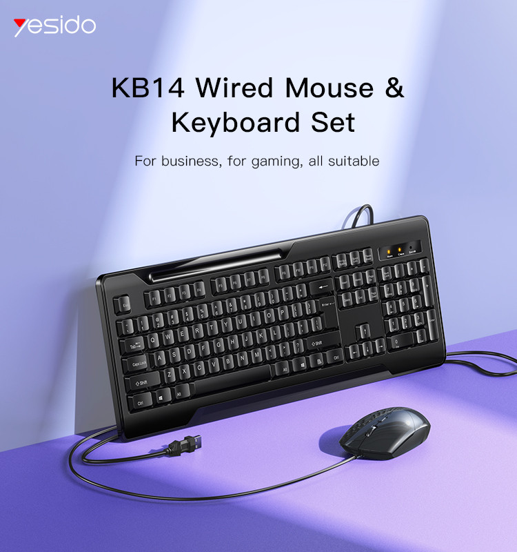 KB14 Wired Keyboard & Mouse Set