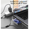 CA87 100W Super fast charging 2 in 1 TC to 8pin and USB C data cable for laptop tablet for iPhone