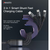 CA73 Usb Data Cable | Type C Micro 66W Fast 3 In 1 Mobile Phone Charging Charger Cable Line Cord