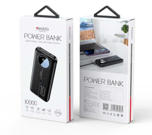 YP40 LED Screen Display Power Bank Portable Charger  | Fast Charging 10000mAh Power Bank