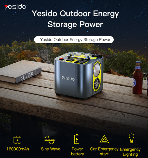 YP37 High Quality Portable Solar Power Station 160000mAh Outdoor Energy Storage Power For Camping