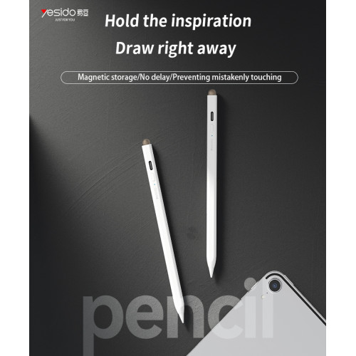 ST12 IPad Specific Capacitive Pen | Aluminum Tablet Active Stylus Pen For Ipad