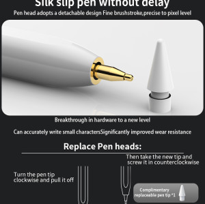 ST12 IPad Specific Capacitive Pen | Aluminum Tablet Active Stylus Pen For Ipad