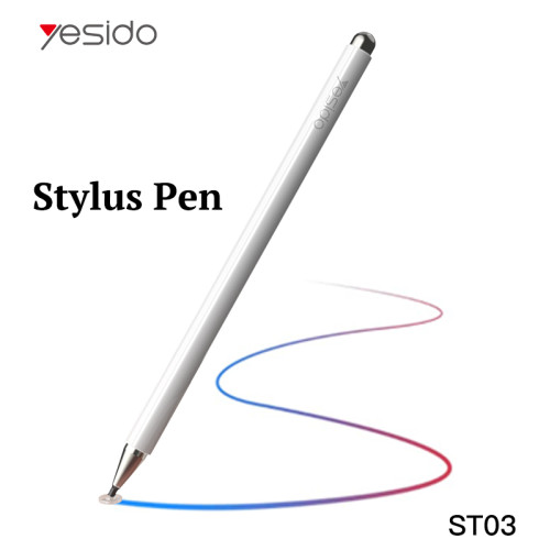 ST03 2 In 1 Aluminum Capacitive Active Phone Tablet Smart Pressure Touch Stylus Pen For IPad