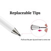 ST03 2 In 1 Aluminum Capacitive Active Phone Tablet Smart Pressure Touch Stylus Pen For IPad