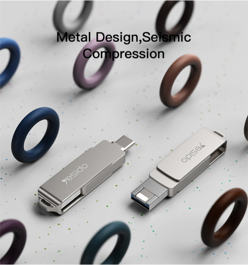 FL12 new design Zinc Alloy Shell with OTG adapter function USB memory sticks 3 in1 Flash Disk
