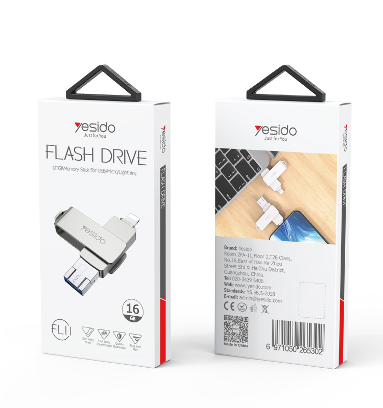 Yesido FL11 3 in 1 Flash Disk Packaging