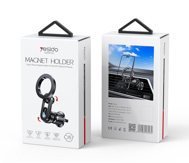 C157 Magnetic Phone Holder Packaging