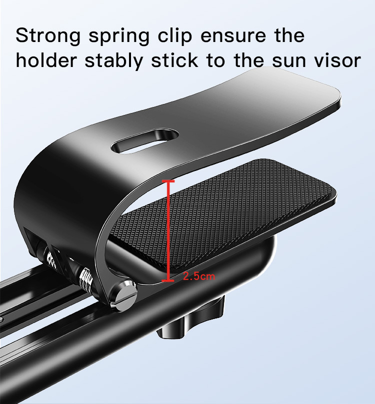 C194 Sun Visor Spring Clip Phone Holder Details