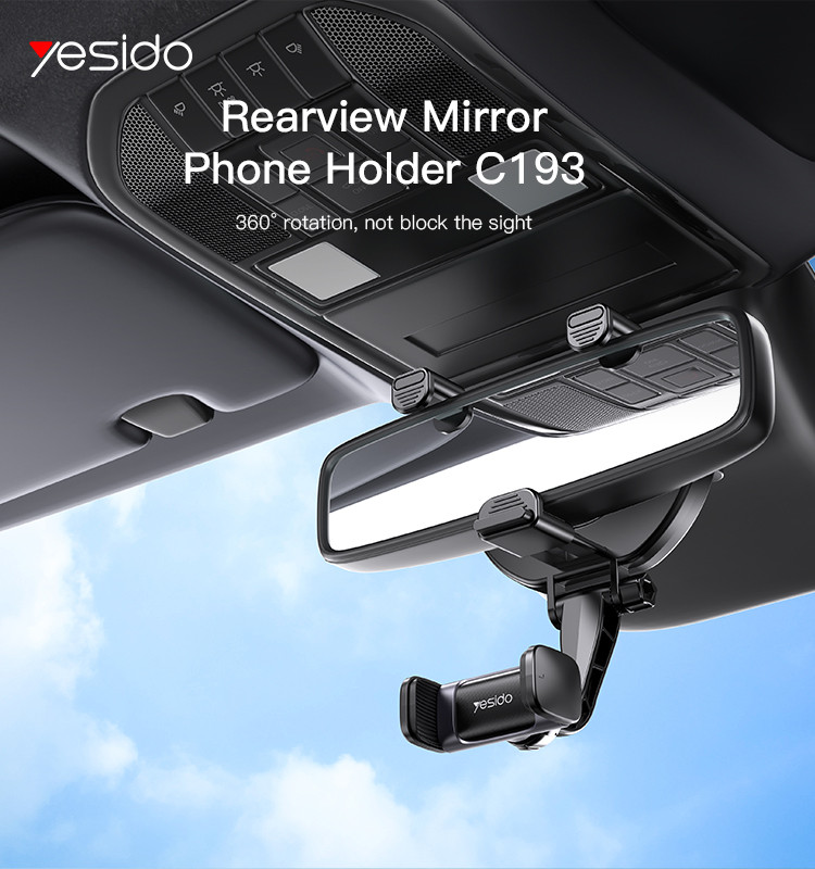 C193 Car Rearview Mirror Phone Holder