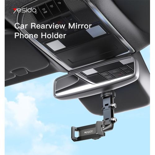 C192 Rearview Mirror Mobile Phone Car Holder | Universal 360 Rotating Car Phone Holder