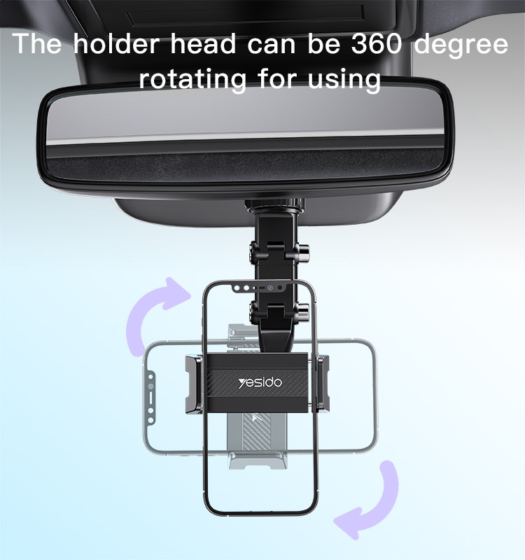 C192 Car Rearview Mirror Phone Holder Details