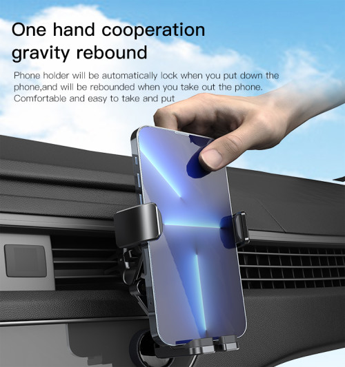 C166 High Quality Universal Adjustable Gravity Sensor Magnetic Suction Car Air Vent Phone Holder