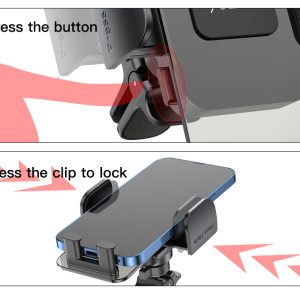 C163 Hot Selling Air Vent Phone Holder | Transparent Air Vent Mobile Phone Holder for Car