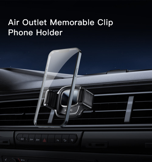 C161 Car Air Vent Phone Holder | Car Cell Phone Mount Cradle with Adjustable Clip
