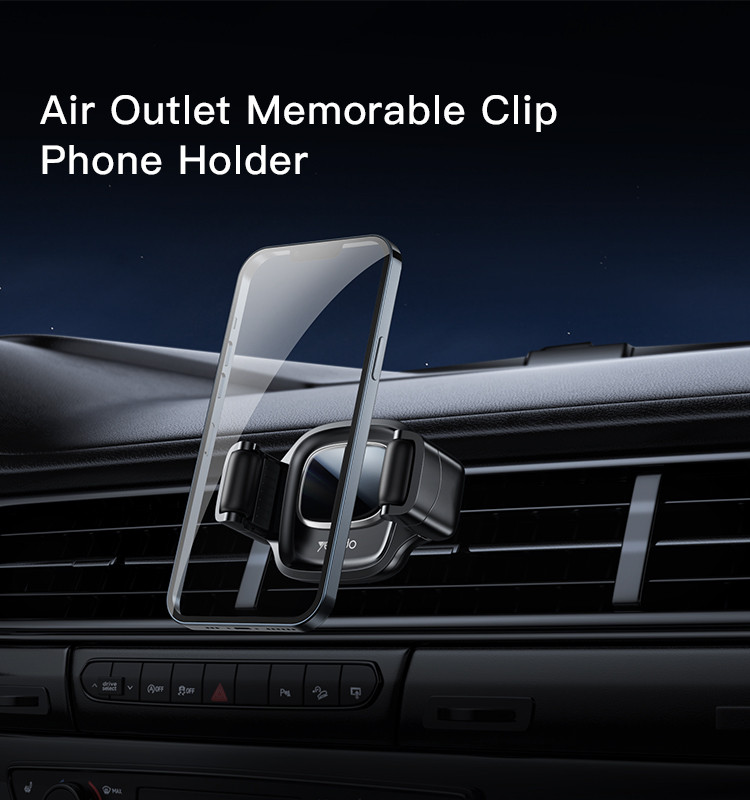 C161 Air Vent Memoried Clip Phone Holder