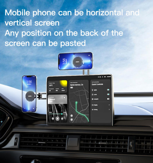 C155 High Quality Universal 270 Degree Adjustable Magnetic Suction Car Laptop Phone Holder