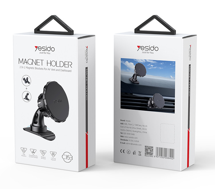 C153 Magnetic Phone Holder Set Packaging
