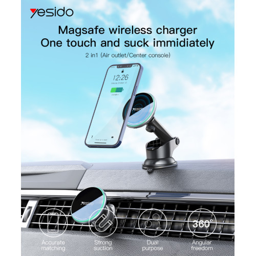 C132  Strong 12pcs Magnets Inside Magnetic Holder For iPhone 12 13 Using Mobile Phone Holder