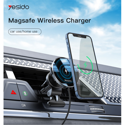 C131 Ultra Strong Magnetic Adhesive Wireless Charging Charger | For iPhone 12 13 Car Phone Holder