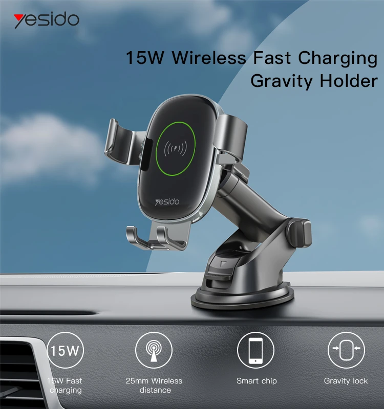 C123 15W Wireless Charging Phone Holder