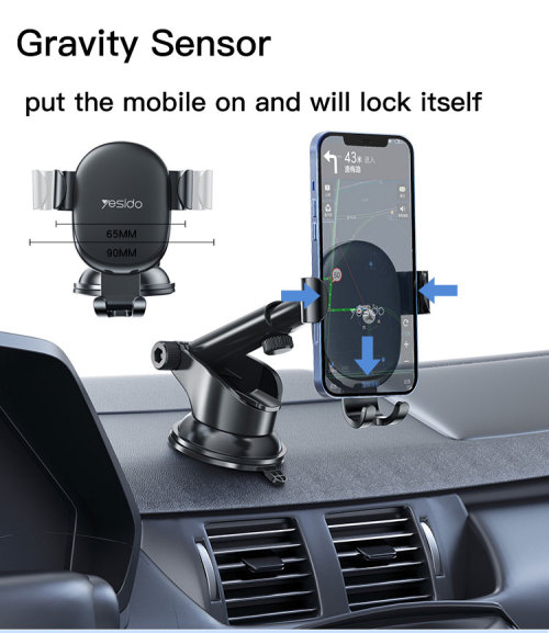 C120 Phone Holder Replaceable Base 360 Degree Flexible Universal Dashboard Car Mobile Phone Holder