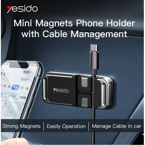 C113 Universal Dashboard Magnetic Magnet Wall Car Home Mobile Phone Holder Cable Clip