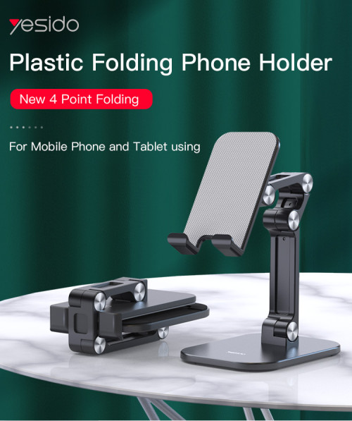 C104 Desktop Angle Adjustable Mobile Phone Stand Aluminum Alloy Tablet Cell Phone Holder