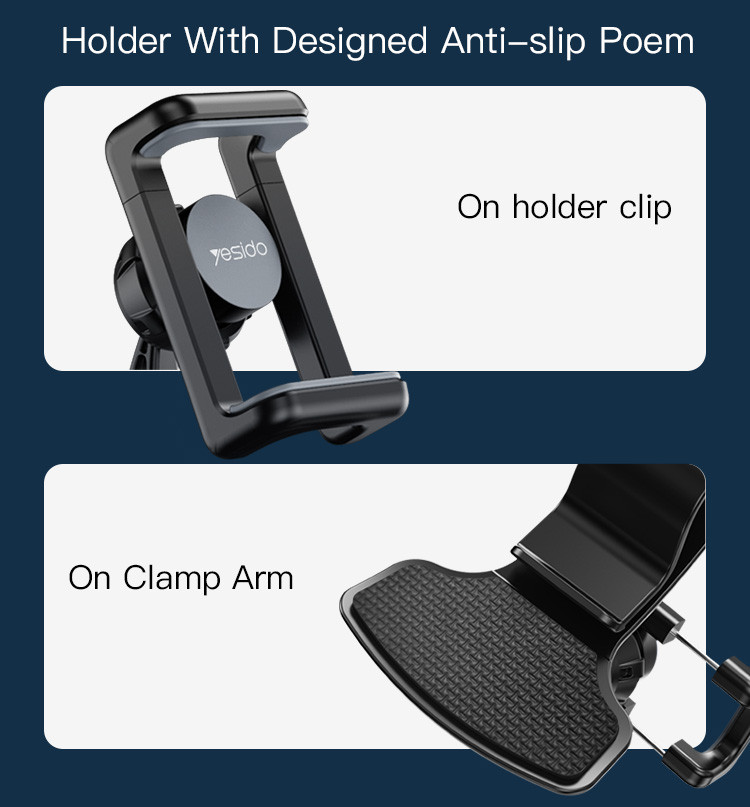 C103 Dashboard Spring Clip Phone Holder Details