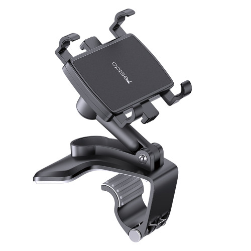 C101 Rearview Mirror 360 Rotating Hand Abs Flexible Stand Clamp Dashboard Phone Holder For Car