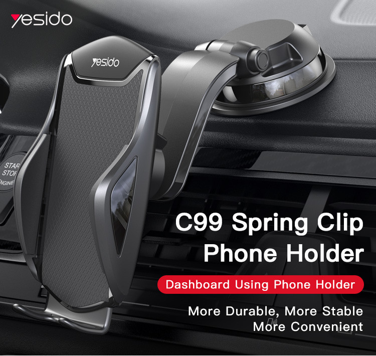 C99 Spring Clip Phone Holder