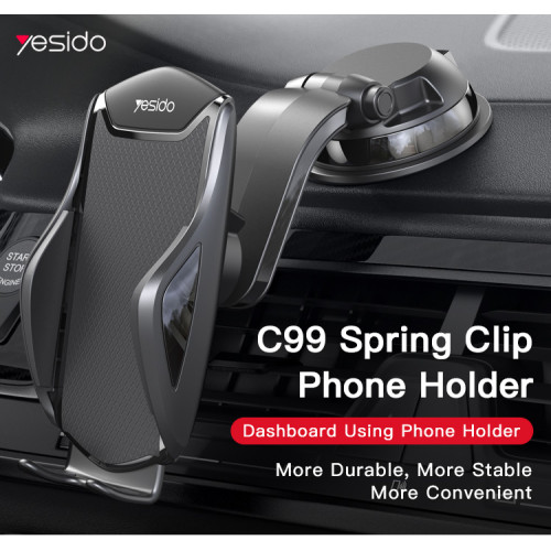 C99 Universal 360 Rotating Flexible Dashboard Truck Mobile Phone Holder For Car