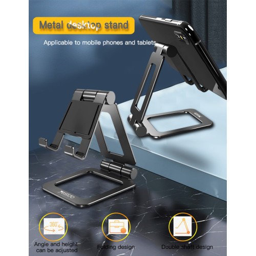 C97 Aluminum Alloy 360 Angle Adjustable Telescopic Desk Phone Desktop Stand | Tablet Phone Holder