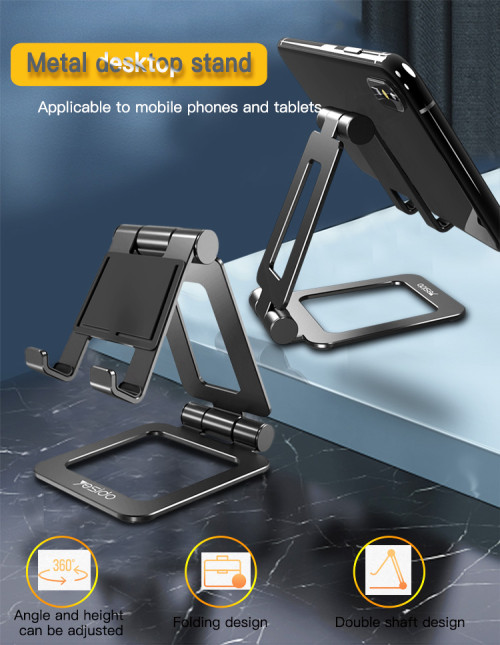 C97 Aluminum Alloy 360 Angle Adjustable Telescopic Desk Phone Desktop Stand | Tablet Phone Holder