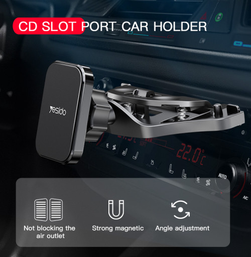 C92 Magnets Square Pad Smartphone Mount | Cell Phone Universal Magnetic Cd Slot Car Phone Holder