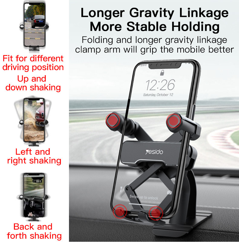 C90 Gravity Sensor Phone Holder Details