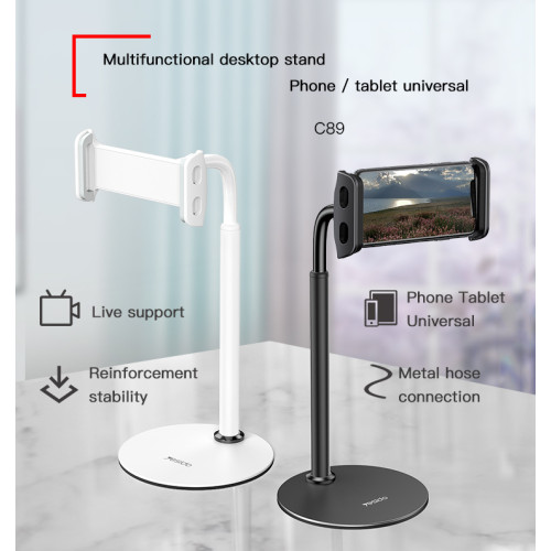 C89 Universal Desktop Live Bracket Adjustable Desk Table Mobile Phone Tablet Holder Stand For iPad