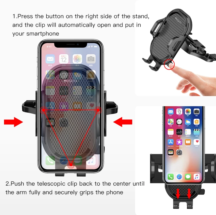 C84 Spring Clip Phone Holder Details